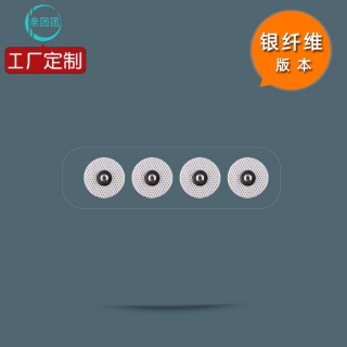 【套】2.5cm 银纤维圆形 扣式 电极片 4小片
