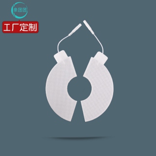【月牙形 带耳 单片】11CM乳腺贴 圆形带线无纺布乳腺贴 电极片